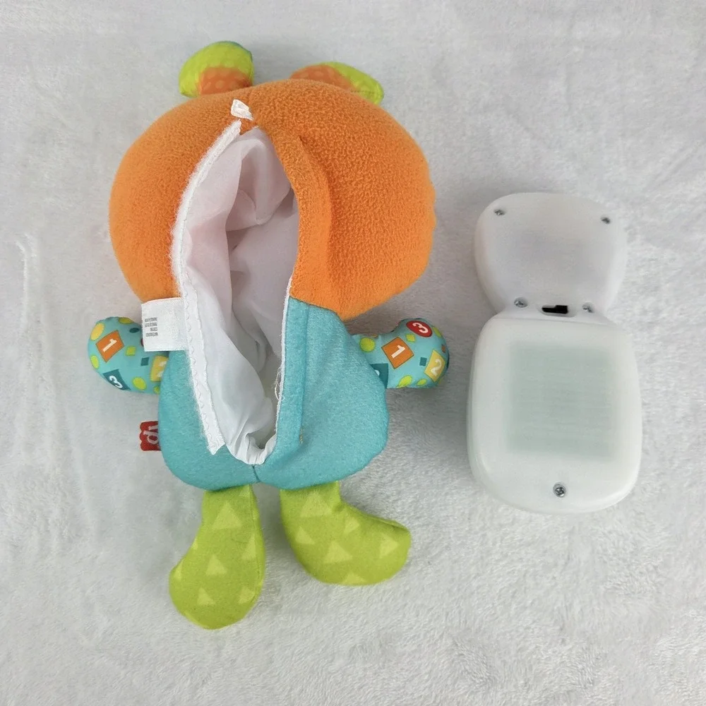 Fisher Price DJ Groovin' Go Light Up Plush Musical Baby Toy Used Tested Works